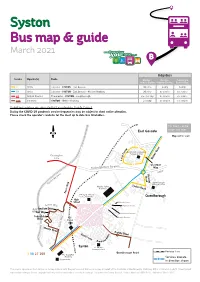 Syston Bus Map & Guide March 2021 B