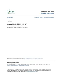 Crow's Nest University History: Campus Publications