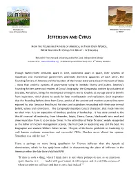 Jefferson and Cyrus