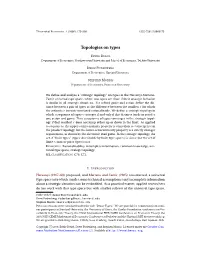 Topologies on Types