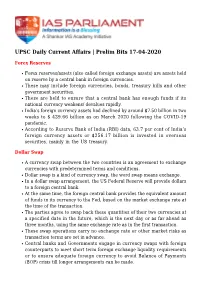 UPSC Daily Current Affairs | Prelim Bits 17-04-2020