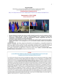 Domenicale N.17/5.7.2020 (Chiusura Redazionale H.13.00)