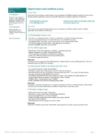 Hypervisors and Realtime Linux