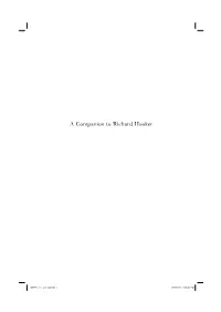 Introduction to a Companion to Richard Hooker