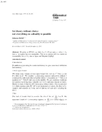 Set Theory Without Choice: Not Everything on Cofinality Is Possible