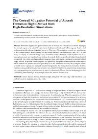 The Contrail Mitigation Potential of Aircraft Formation Flight Derived from High-Resolution Simulations