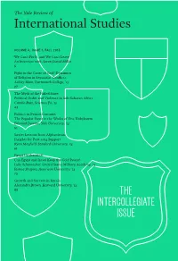 THE INTERCOLLEGIATE ISSUE EDITORS-IN-CHIEF Samuel Obletz, Grayson Clary