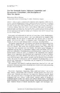 Two New Nematode Genera, Safianema (Anguinidae) and Discotylenchus (Tylenchidae), with Descriptions of Three New Species