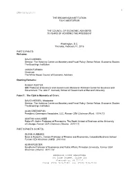 Uncorrected Transcript