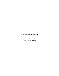 A Financial Glossary