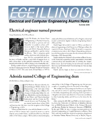 Adesida Named College of Engineering Dean Electrical Engineer Named Provost