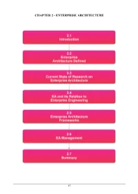 Chapter 2 - Enterprise Architecture