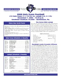 Lehigh Notes.Indd