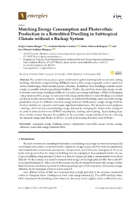 Matching Energy Consumption and Photovoltaic Production in a Retrofitted Dwelling in Subtropical Climate Without a Backup System