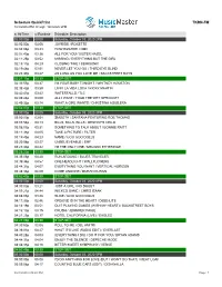 Schedule Quickprint TKRN-FM