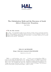 The Globalisation Myth and the Discourse of South Africa's
