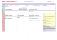 Class Timetable for Lecture/Seminar