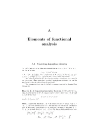 Elements of Functional Analysis