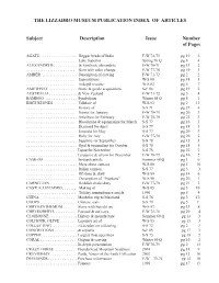 List of Articles