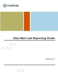 Data Mart and Reporting Guide