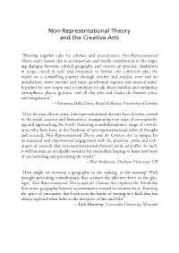 Non-Representational Theory and the Creative Arts