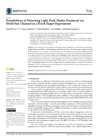 Possibilities of Detecting Light Dark Matter Produced Via Drell-Yan Channel in a Fixed Target Experiment