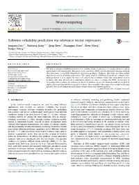 Software Reliability Prediction Via Relevance Vector Regression