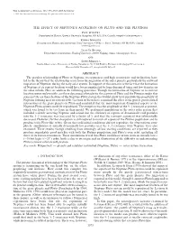 The Effect of Neptune's Accretion on Pluto and The