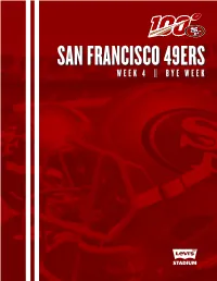 Week 4 || Bye Week