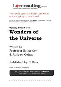 Wonders of the Universe