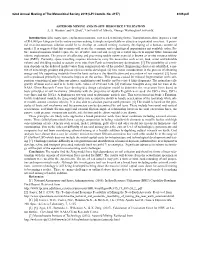 ASTEROID MINING and IN-SITU RESOURCE UTILIZATION A. A. Mardon1 and G