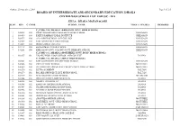Board of Intermediate and Secondary