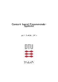 Content-Based Recommender Systems