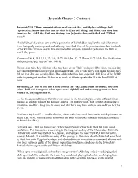 Jeremiah Chapter 2 Continued
