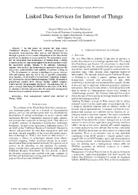 Linked Data Services for Internet of Things