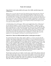 Psalm 102 Continued
