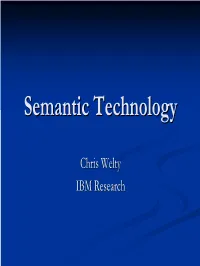 Semanticsemantic Technologytechnology