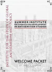 Summer Institute on Curriculum Development