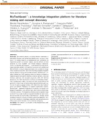 BIOINFORMATICS ORIGINAL PAPER Doi:10.1093/Bioinformatics/Btu524