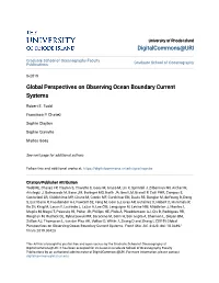 Global Perspectives on Observing Ocean Boundary Current Systems