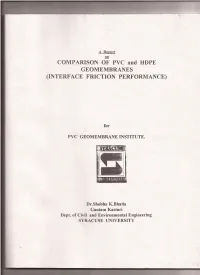 Interface Friction Performance