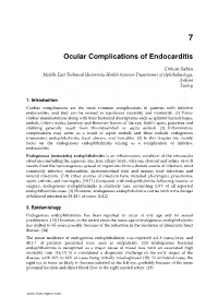 Ocular Complications of Endocarditis
