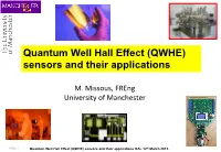 Quantum Well Hall Effect (QWHE) Sensors and Their Applications