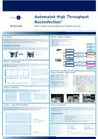 Rnai in Primary Cells and Difficult-To-Transfect Cell Lines