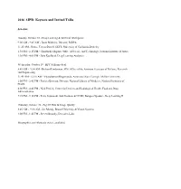 Speaker Bios