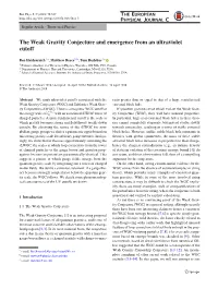 The Weak Gravity Conjecture and Emergence from an Ultraviolet Cutoff