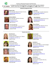 Treehouse Education Programs Staff Directory