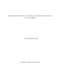 Biohydrogen Production by a Microbial Consortium Isolated from Local Hot Spring