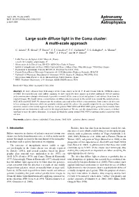 Large Scale Diffuse Light in the Coma Cluster: a Multi-Scale Approach