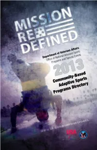 Community-Based Adaptive Sports Program Directory